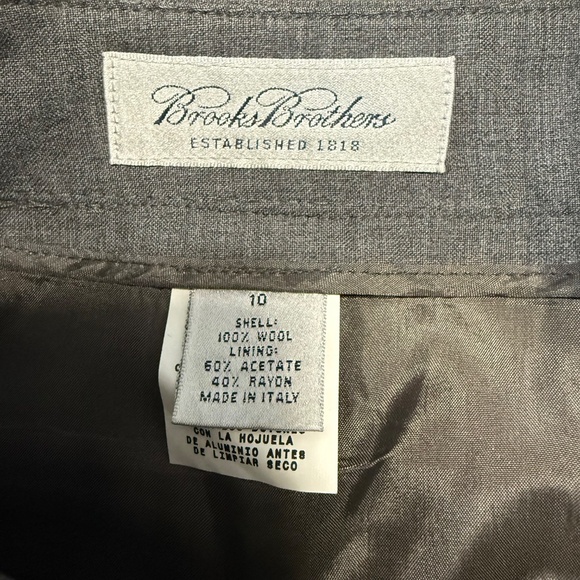Brooks Brothers Established 1818 Women’s‎ Wool Classic Pants Size 10 - Picture 8 of 9